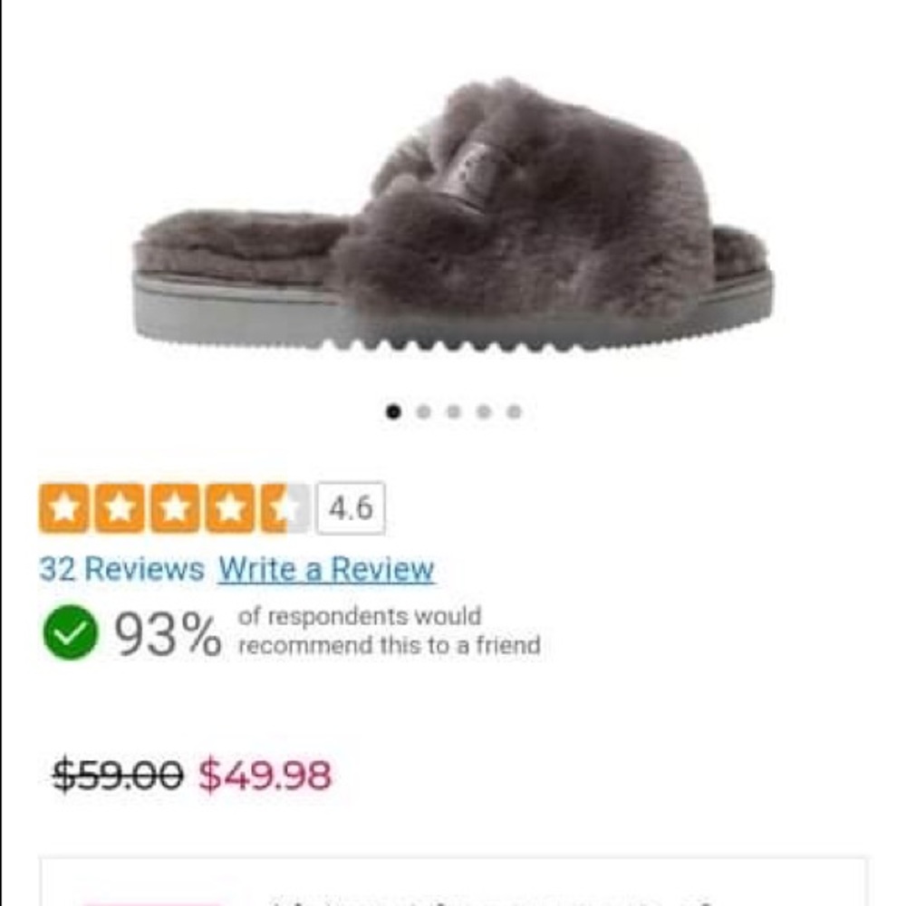 Dearfoam slipper slides